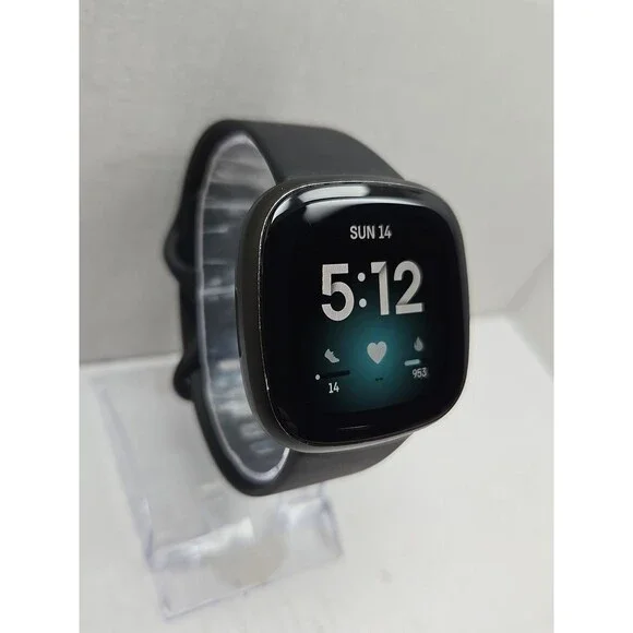 Fitbit Versa 3 FB511 Smartwatch GPS Heart Rate SpO2 Activity Tracker W/ Charger